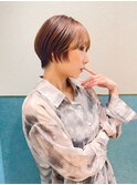 ハンサムショート/丸みショートボブ/20代30代40代50代/顔周り