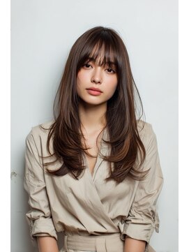 ヴィッカエコル (vicca 'ekolu) 20代30代40代/レイヤーカット/ミルクティーベージュ/くびれヘア