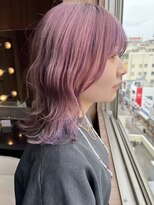 hyon myon/RISEbyREVO 綾瀬店【ヒョンミョン】&nbsp;ハッシュカット/デザインカラー/グレージュ[綾瀬駅/韓国ヘア]