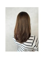 アース オーセンティック 越谷レイクタウン店(EARTH Authentic) レイヤーカット×赤みを抑えた艶ブラウン