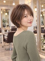 ラファンジュ ヘアー(Rohange hair)&nbsp;ハニーブラウン/バタフライカット/流しバング