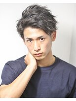 フランクスバーバー アンド ビアークラブ(FRANK'S BARBER and BEER CLUB)&nbsp;ビジカジくせ毛風パーママットサイドパートフェザーマッシュ