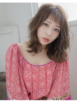 ドラマチックヘア 野鳥の森店(DRAMATIC HAIR) ＃ラフカールミディ＃グレージュカラーマッシュウルフ◎20代30代