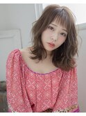 #ラフカールミディ#グレージュカラーマッシュウルフ◎20代30代