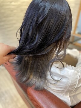 アーチ ミュウ(ARCH mew) 【ARCH mew 竹村】ネイビー×シルバーインナーカラー