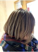 バレイヤージュのお洒落ボブ☆