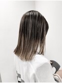 南堀江mowen×外ハネボブ×外人風カラー×シルバーグレージュ