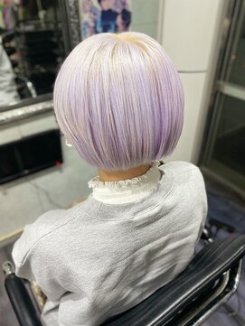 ミミック (mimic) 【派手髪】pastel purple white【パステルカラー】