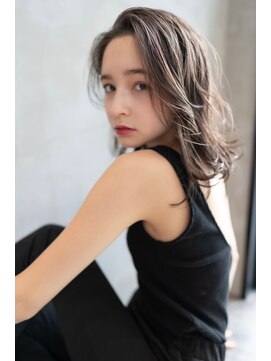 オースティン 門前仲町(AUSTIN) 大人かわいい前髪セシルカットココアブラウンフリンジウェーブ