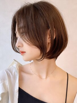 ロンドブルーム 天神大名店(Lond Bloom) 伸ばしかけでも上品なショートボブ/美人ショート/ショートボブ