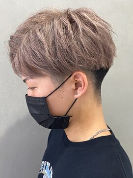 エルマーク(L-MARK) センターパートブリーチダブルカラーフェイスフレーミン