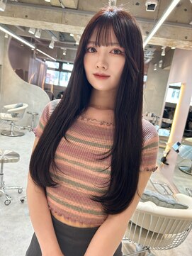 グロー 大宮(GLROW) 韓国ロングレイヤー 顔周り ピンクブラウン haruhi 【大宮】