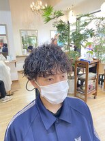ギフト ヘアー サロン(gift hair salon)&nbsp;マッシュ×波巻きパーマ