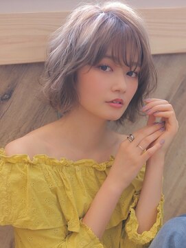 アグ ヘアー ネスト 茨木店(Agu hair nest) 《Agu hair》ラフカールで大人カジュアル軽ショートボブ