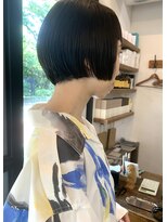 ナタン 自由が丘(NATHAN)&nbsp;ステップボーンカット×オンブレ×カーキベージュ×ボブ髪質改善