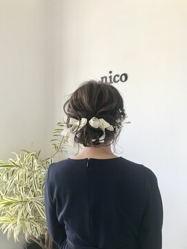 ヘアーコレクトニコ(hair collect nico) 【富山市/nico】ヘアアレンジ／編み込み／ボブアレンジ