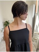 ショートハンサムショート前髪なしくびれ丸み