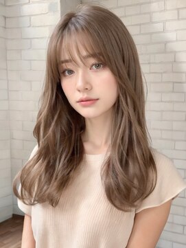 ジョウインアンドエマ(JOWIN AND EMMA) 20代30代大人かわいい/シースルーバング/グレージュカラー/前髪/