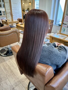 ラボヌールヘアー 宇都宮店(La Bonheur hair) レッドブラウン【宇都宮駅/レイヤーカット】