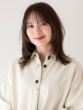 エアー 青山(AIR) くびれヘアウルフレイヤーグレージュブリーチなし