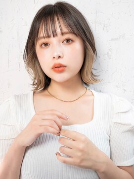 シド 表参道(s.i.d) ☆大人可愛いミニウルフくびレイヤーハッシュカット20代30代40代