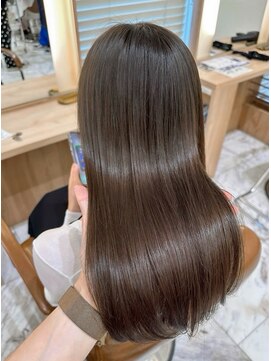 アテナ(ATENA) 髪質改善カラーで美髪オリーブベージュ