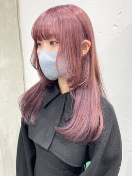 ゲーム 渋谷店(GAME) ダブルカラーピンクベージュケアブリーチハイトーン髪質改善