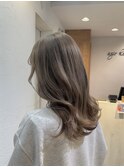 ブリーチミルクティーベージュカラー巻き髪池袋