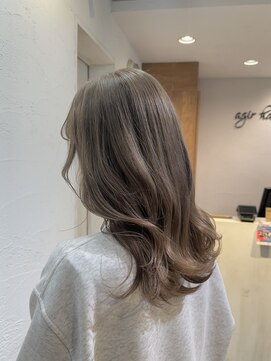 アジールヘア 池袋東口店(agir hair) ブリーチミルクティーベージュカラー巻き髪池袋