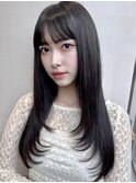 【MINX】顔まわり似合わせカット＋暗めカラーロング_銀座