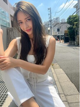 アメリ 新宿(Ameri) Ameri【新宿】オリーブベージュ×顔まわりレイヤー