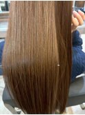 髪質改善/ストレートロング/イエローブラウン