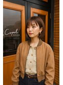 まわりと差がつく大人ショート×まろみベージュ