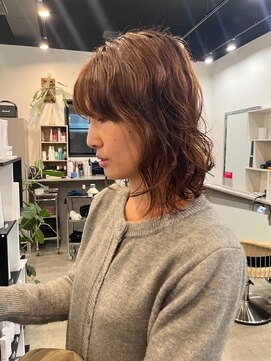レイヤーパーマニュアンスパーマくせ毛風パーマ登戸向ヶ丘遊園