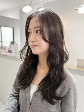 ふんわり可愛い韓国風グレージュレイヤー【天王寺/あべの】