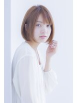 ラフ フロム ガーデン(Laf from GARDEN)&nbsp;大人かわいい脱白髪染めシアベージュストレートボブ