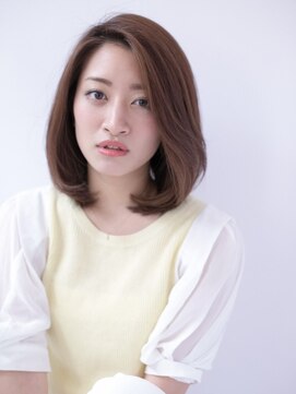 エイチバイシオミエイチ 神戸三宮(H by shiomi H) 大人ナチュラルかきあげバングミディ