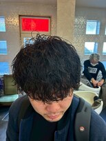 エスエムアールツー(SMR2)&nbsp;ウェット/波巻きパーマスタイル/ビジネスマン/20代/メンズ