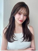 髪質改善ロング×透明感ベージュ上品艶髪高田馬場