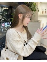 ジーナ 新越谷(Zina)&nbsp;髪質改善＊透けハイトーンアッシュオリーブ＊【Zina 新越谷】