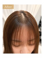 シェルベアー 銀座(ShellBear)&nbsp;根元からうねる前髪も縮毛矯正でサラサラ艶やかバングへ変身続く