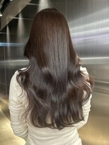 ペレ 原宿(PELE)&nbsp;ダークパープルナチュラルショート夏のヘアアレンジ原宿