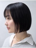 桜木町/縮毛矯正/髪質改善ストレート/美髪/ボブ/パッツンボブ