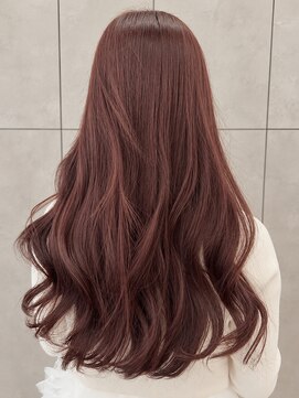 ヘアーアイスカルテット(HAIR ICI QUARTET) 大人可愛いピンクベージュ×顔周りカット透明感ヘア