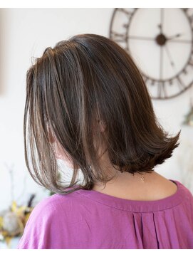 ヘアー ガーデン ロータス Hair Garden Lotus 切りっぱなし外ハネボブ