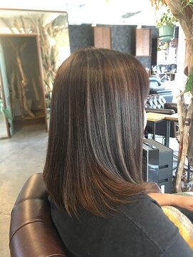 スリーピース(3Piece) ストレート ロング ハイライト