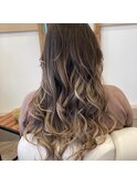 グラデーションカラー アイロン仕上げ