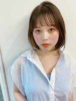 ハニーシブヤ(HONEY shibuya)&nbsp;【HONEY渋谷】内巻きミニボブ×グレーベージュ