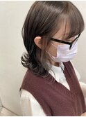 インナーカラー×ボブ