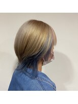 サラジュ 西宮北口店(SARAJU)&nbsp;■ハイトーンインナーカラー/ターコイズ 【村上 陽菜】